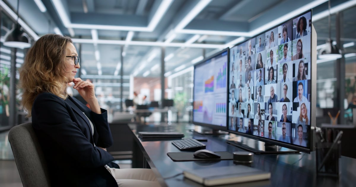 Executive business strategy meeting